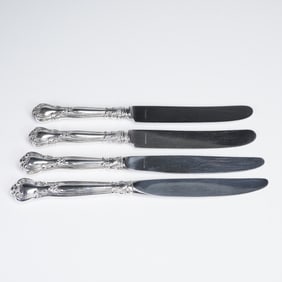 4pc Gorham Sterling Silver Hollow Knives, Chantilly
