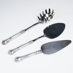 3pc Gorham Sterling Silver Serving Utensils, Chantilly