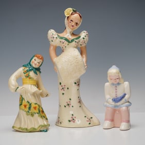 3pc Vintage Ceramic Figurines