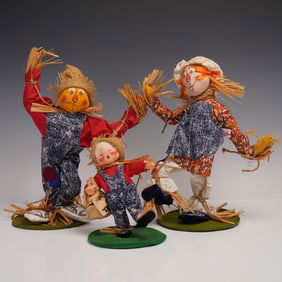 3pc Annalee Dolls, Scarecrows