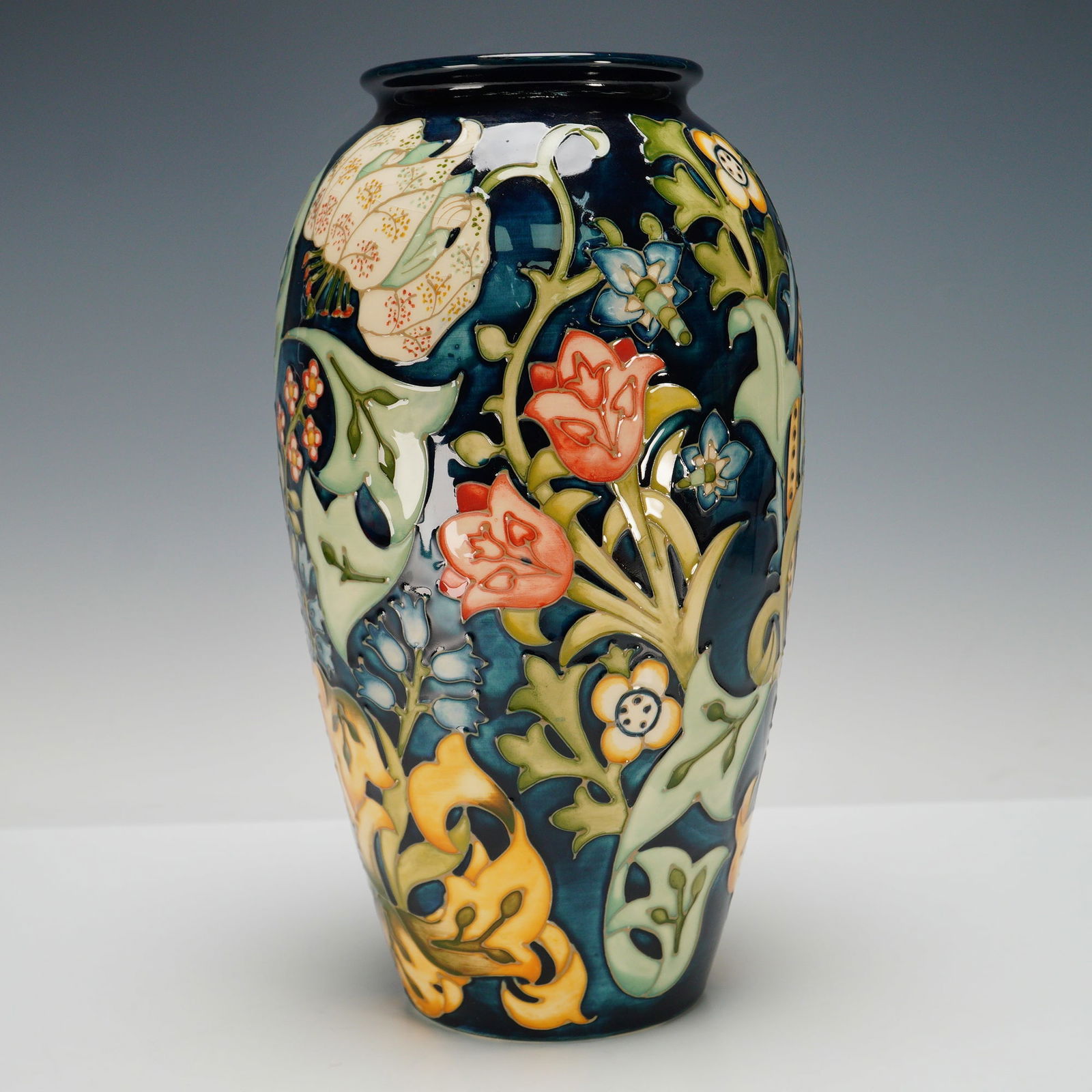 Moorcroft Pottery Golden Lily Vase