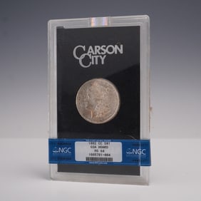 1882-CC Morgan Silver Dollar Coin GSA Hoard Graded MS 64