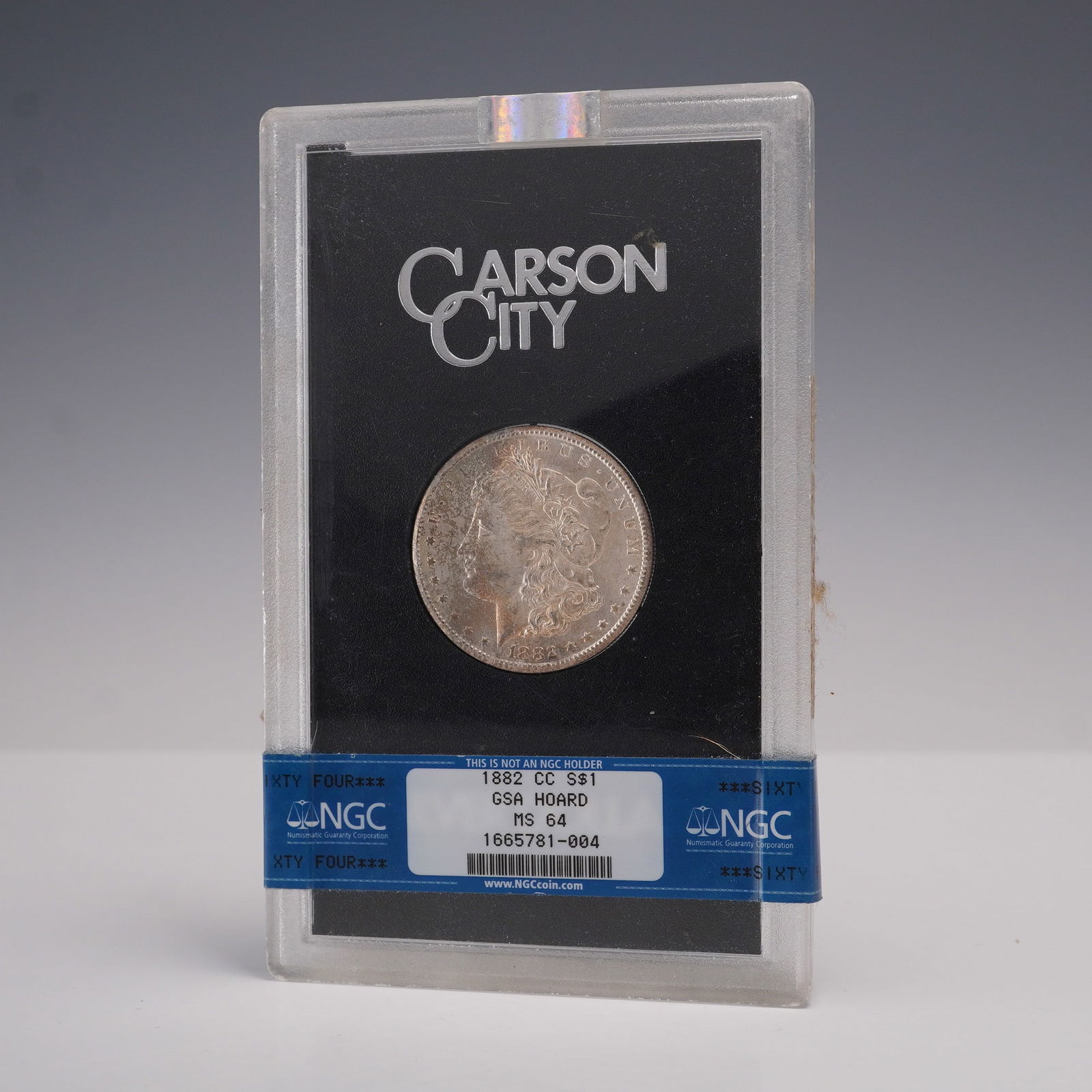 1882-CC Morgan Silver Dollar Coin GSA Hoard Graded MS 64 (1 of 5)