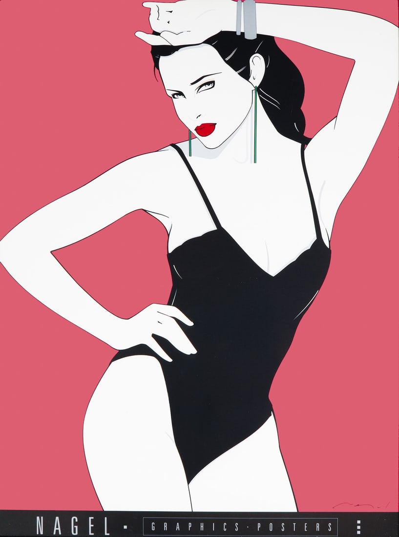 Patrick Nagel Framed Poster Black Teddy by Graphics Posters (1 of 5)