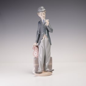 Lladro Porcelain Figurine, Charlie the Tramp 1005233