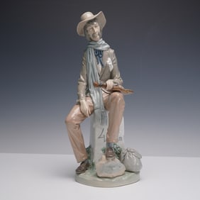 Lladro Porcelain Sculpture, Violinist, 01004887