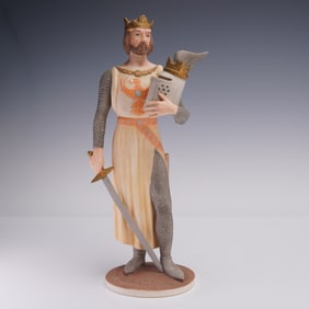 Laszlo Ispanky Porcelain Figurine, King Arthur