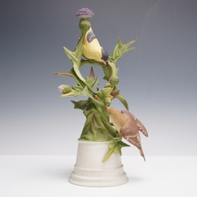 Boehm Porcelain Figurine, Goldfinches 457R