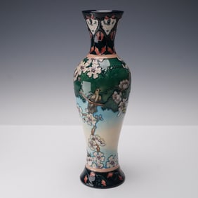 Moorcroft Pottery Cuckoo Song Vase