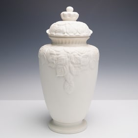 Boehm Porcelain Lidded Vase