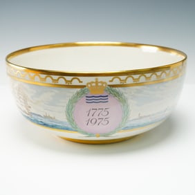 Royal Copenhagen Bicentennial Commemorative Porcelain Bowl, 1775-1975