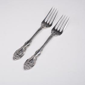 Pair of Gorham La Scala Sterling Silver Salad Forks