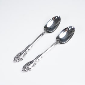 Pair of Gorham Sterling Silver Teaspoons, La Scala