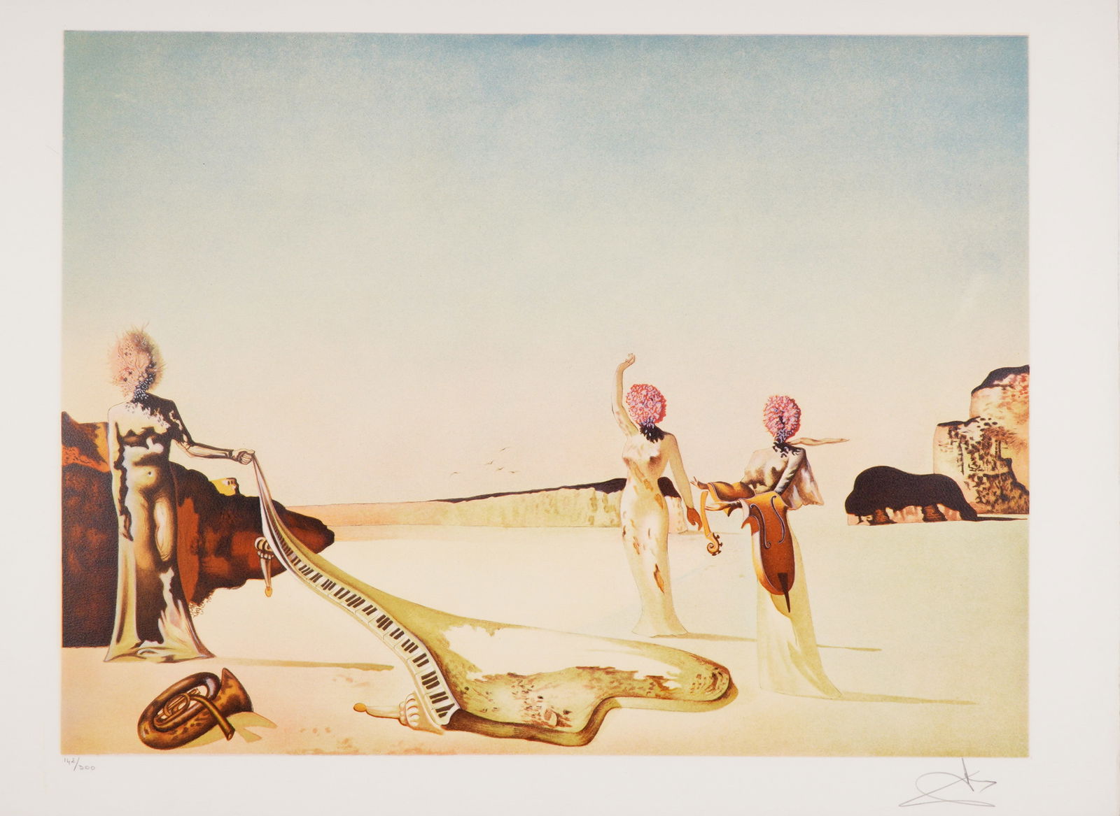 Salvador Dali, Lithograph on Paper, Young Surrealists, Signed & Numbered (1 of 4)