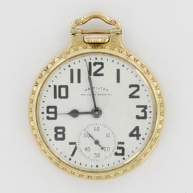 Hamilton Railway Special 16S LS Wadsworth 10K Gold Filled Case Pocket Watch