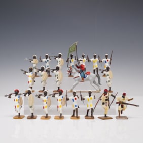 20pc El Templario Sudanese Warriors Figures