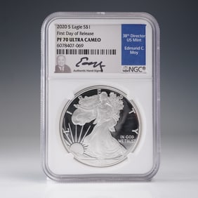 2020-S US 1oz Silver Eagle NGC PF70 UCAM FDOI