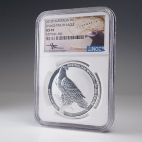 2016-P Australia Wedge-Tailed Eagle Silver Dollar Coin NGC Graded MS 70