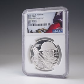 2018-P WWI Centennial Silver Dollar Coin NGC Graded GEM Proof