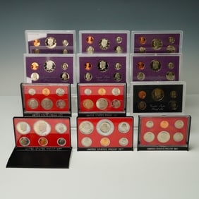 12pc United States Proof Set, 1978-1989 Consecutive Years