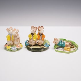 3pc Kitty MacBride Mouse Figurines