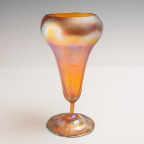Louis Comfort Tiffany Favrile Glass Iridescent Vase