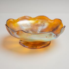 Louis Comfort Tiffany Favrile Glass Iridescent Bowl