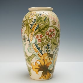 Moorcroft Pottery Golden Lily Vase