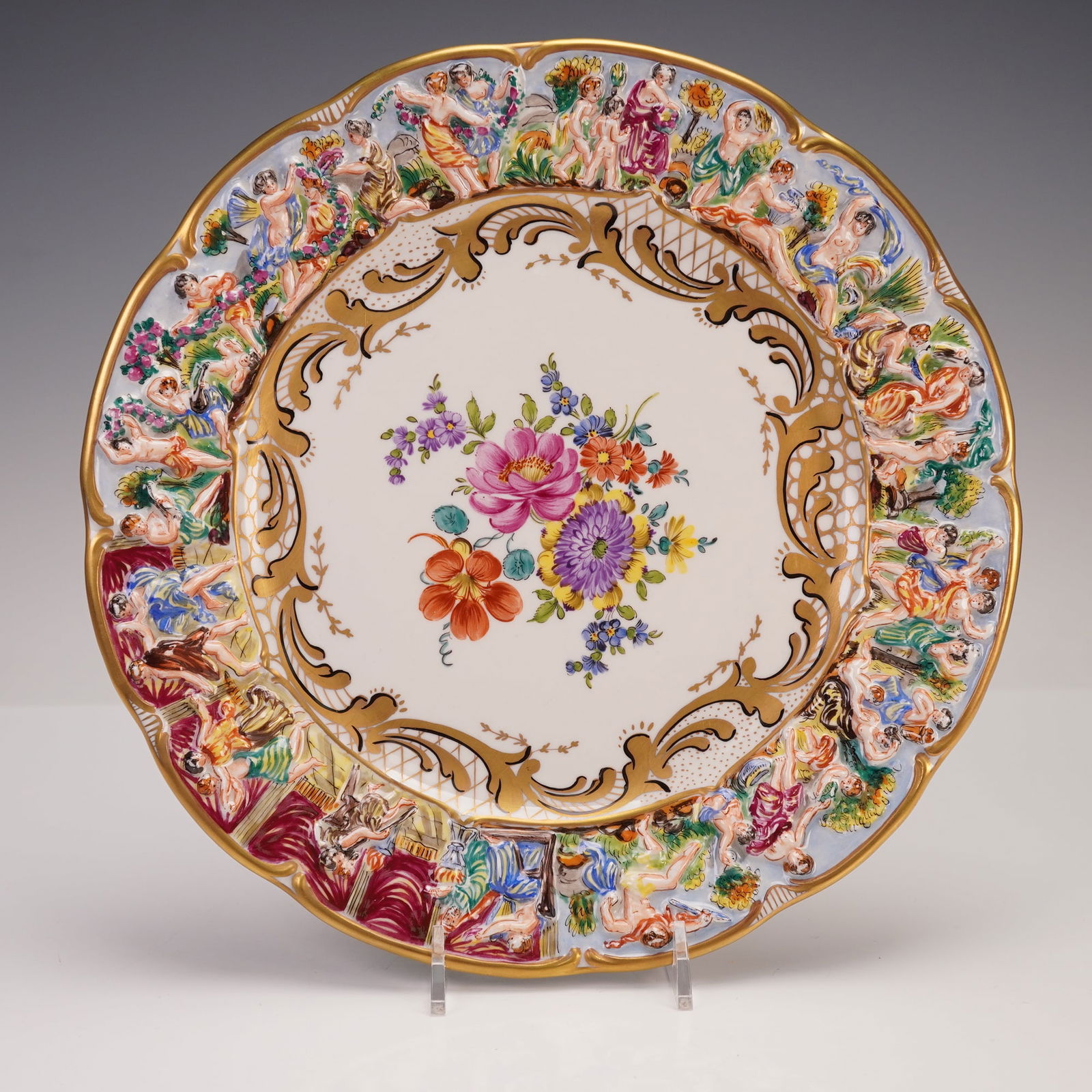 Dresden Decorative Greco-Roman Motif Plate (1 of 5)