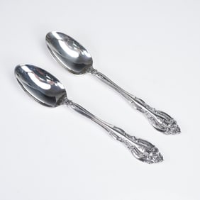 Pair of Gorham Sterling Silver Teaspoons, La Scala