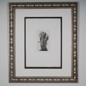 After Auguste Rodin, Engraving on Paper, Imprisoned Ugolino and his Sons