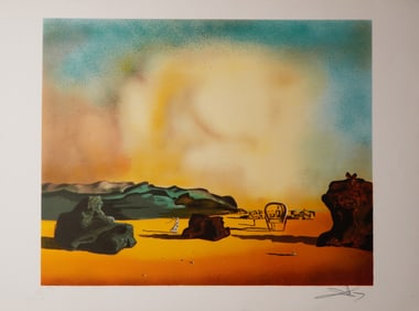 Salvador Dali, Lithograph on Paper, Moment of Transition, Signed & Numbered