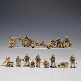 21pc King & Country  WWII Afrika Korps Metal Toy Soldier Figurines