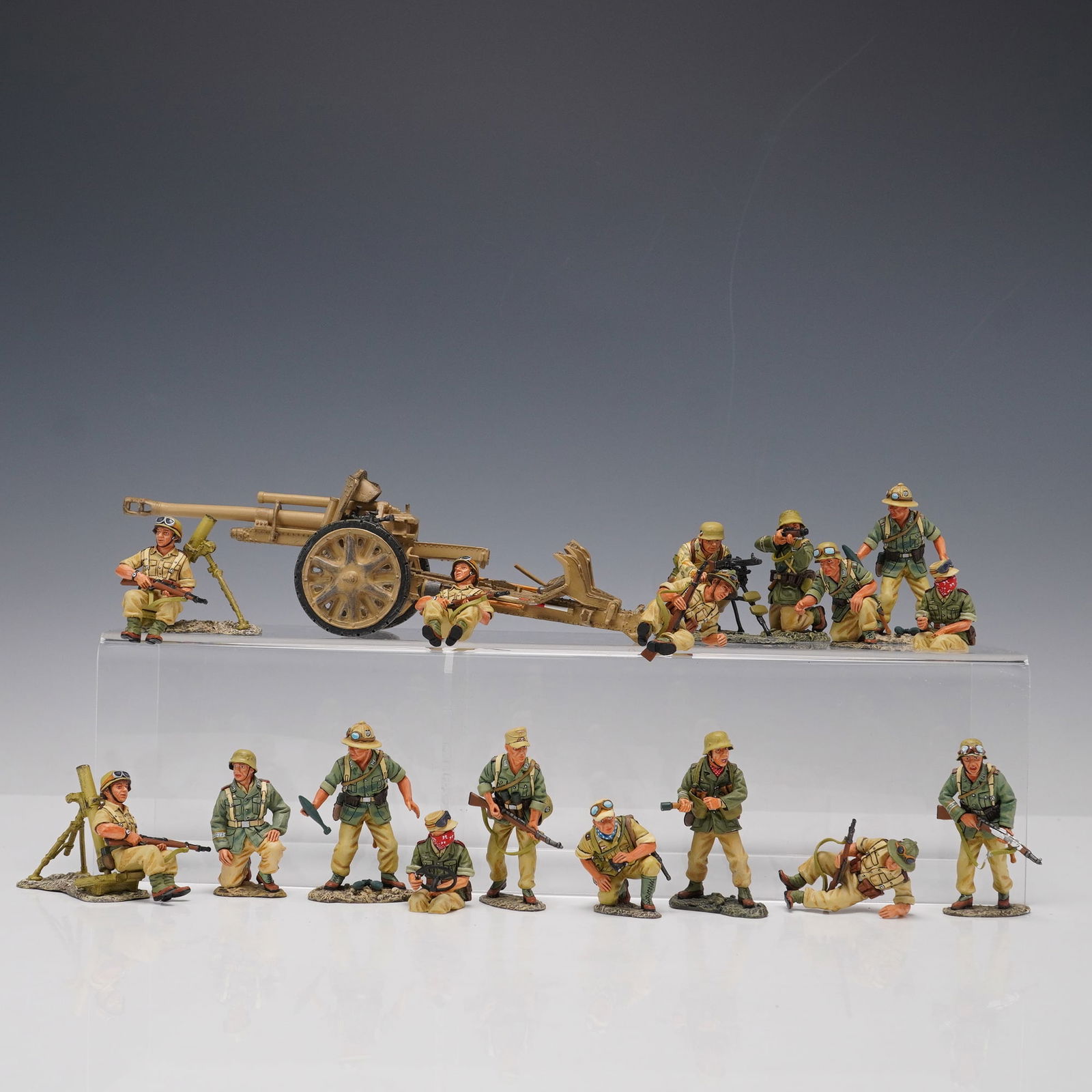 21pc King & Country  WWII Afrika Korps Metal Toy Soldier Figurines (1 of 6)