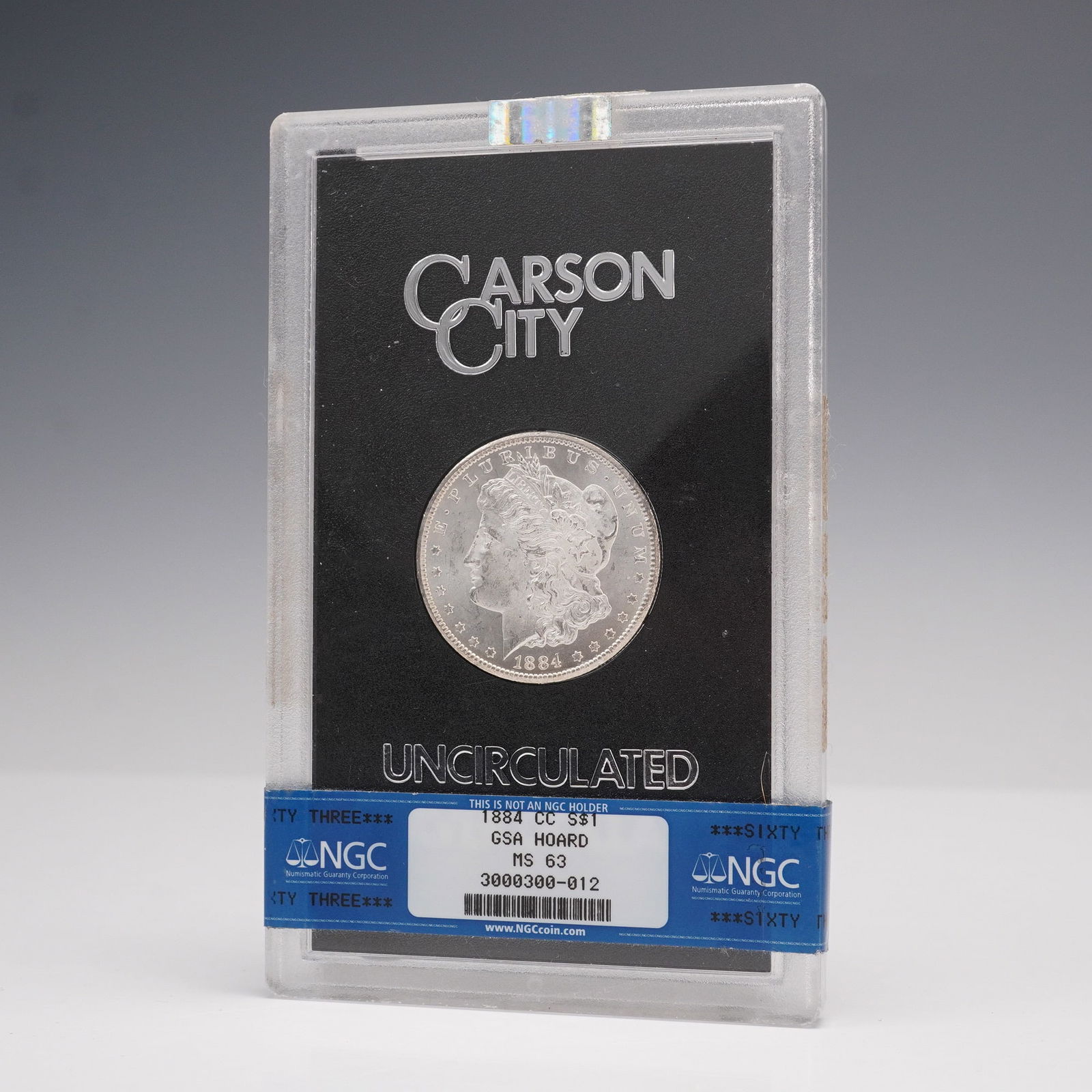 1844-CC Morgan Silver Dollar Coin GSA Hoard NGC Graded MS 63 (1 of 4)