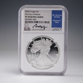 2020-S US 1oz Silver Eagle NGC PF70 UCAM FDOR
