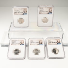 5pc Jefferson Nickel Lot NGC Certified 2020-W 2022-D P