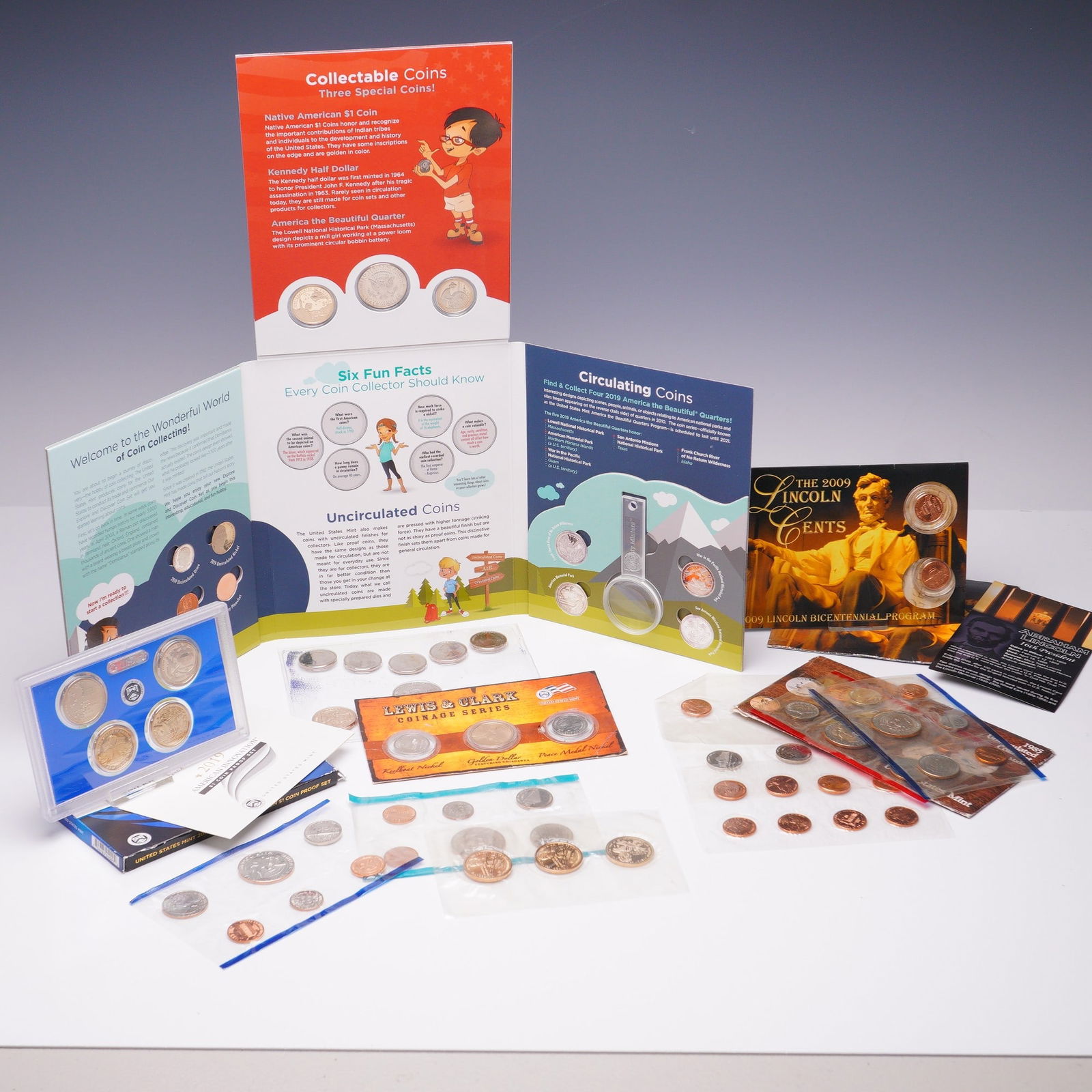 12pc US Mint Coin and Currency Collection Assorted (1 of 10)