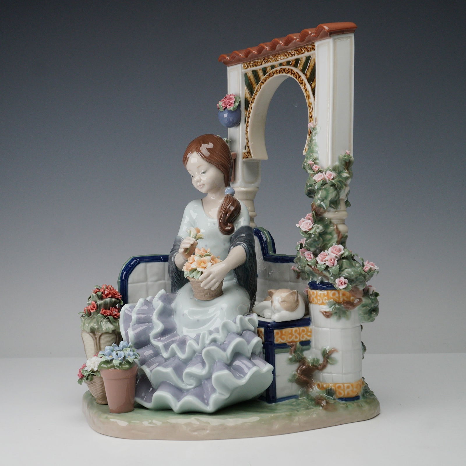 Lladro Limited Ed. Porcelain Figurine, Andalusian Spring 01001964, Signed