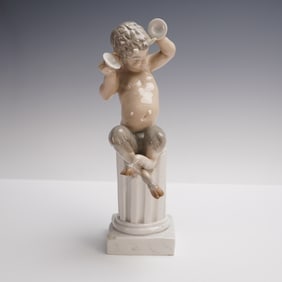 Lladro Porcelain Figurine, Pan with Cymbals 1001006
