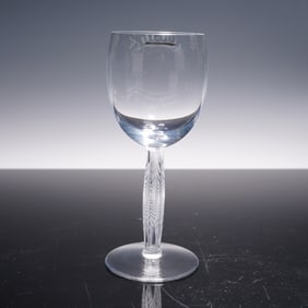 Lalique Crystal Diamant Wine Glass