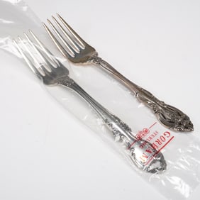 2pc Gorham Sterling Silver Salad Forks