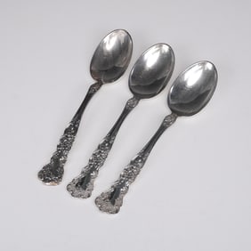 3pc Gorham Sterling Silver Buttercup Teaspoons