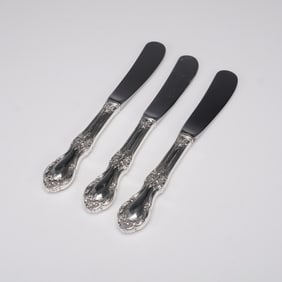 3pc Sterling Silver Handled Butter Spreaders