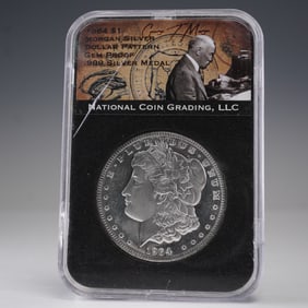 1964 Morgan Silver Dollar Pattern Dollar Coin NCG Graded Gem Proof