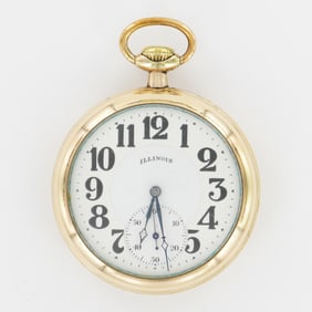 Illinois Watch Co. Sangamo 16S LS 21J Gold Filled Pocket Watch