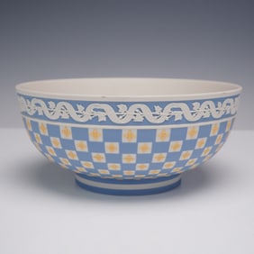 Wedgwood Tri-Color Jasperware Diced Bowl Museum Series