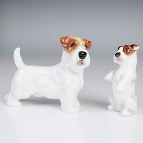 2pc Royal Doulton Figurine Sealyham HN2509 & Sealyham K3