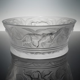 Lalique Crystal Coupe Jungle Bowl