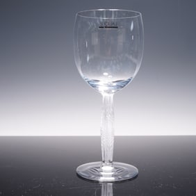 Lalique Crystal Diamant Water Goblet